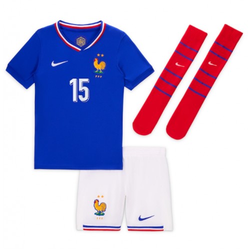 Francuska Marcus Thuram #15 Domaci Dres za Dječji EP 2024 Kratak Rukavima (+ kratke hlače)